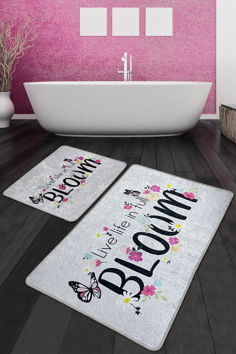 Mijölnir Juego de alfombras de baño Bloom Djt Multicolor Mijölnir Juego de alfombras de baño Bloom Djt Multicolor